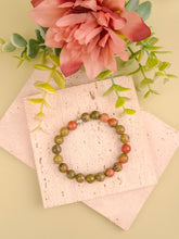 Unakite Bracelet - 8mm