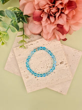 Blue Opal Aura Quartz Natural Stone Bracelet 6mm | Perry Bijoux