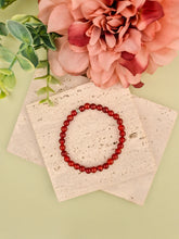 Carnelian Natural Stone Bracelet 6mm | Perry Bijoux