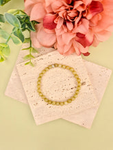Olive Green Jade Natural Stone Bracelet 6mm | Perry Bijoux