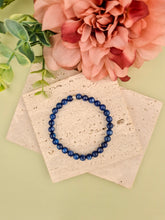 Blue Kyanite Natural Stone Bracelet 6mm | Perry Bijoux