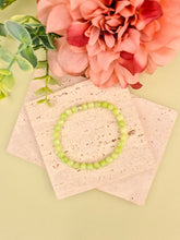 Pastel Green Jade Natural Stone Bracelet 6mm | Perry Bijoux