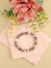 Pink Zebra Jasper Bracelet - 8mm
