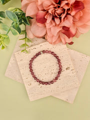 Lepidolite Natural Stone Bracelet 6mm | Perry Bijoux