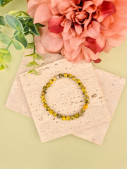 Serpentine Natural Stone Bracelet 6mm | Perry Bijoux