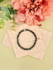 Kambaba Jasper Natural Stone Bracelet 6mm | Perry Bijoux