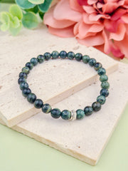 Kambaba Jasper Natural Stone Bracelet 6mm | Perry Bijoux