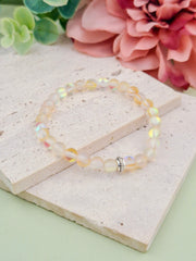 Yellow Opal Aura Quartz Natural Stone Bracelet 6mm | Perry Bijoux