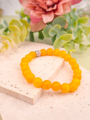 Yellow Jade Bracelet - 8mm