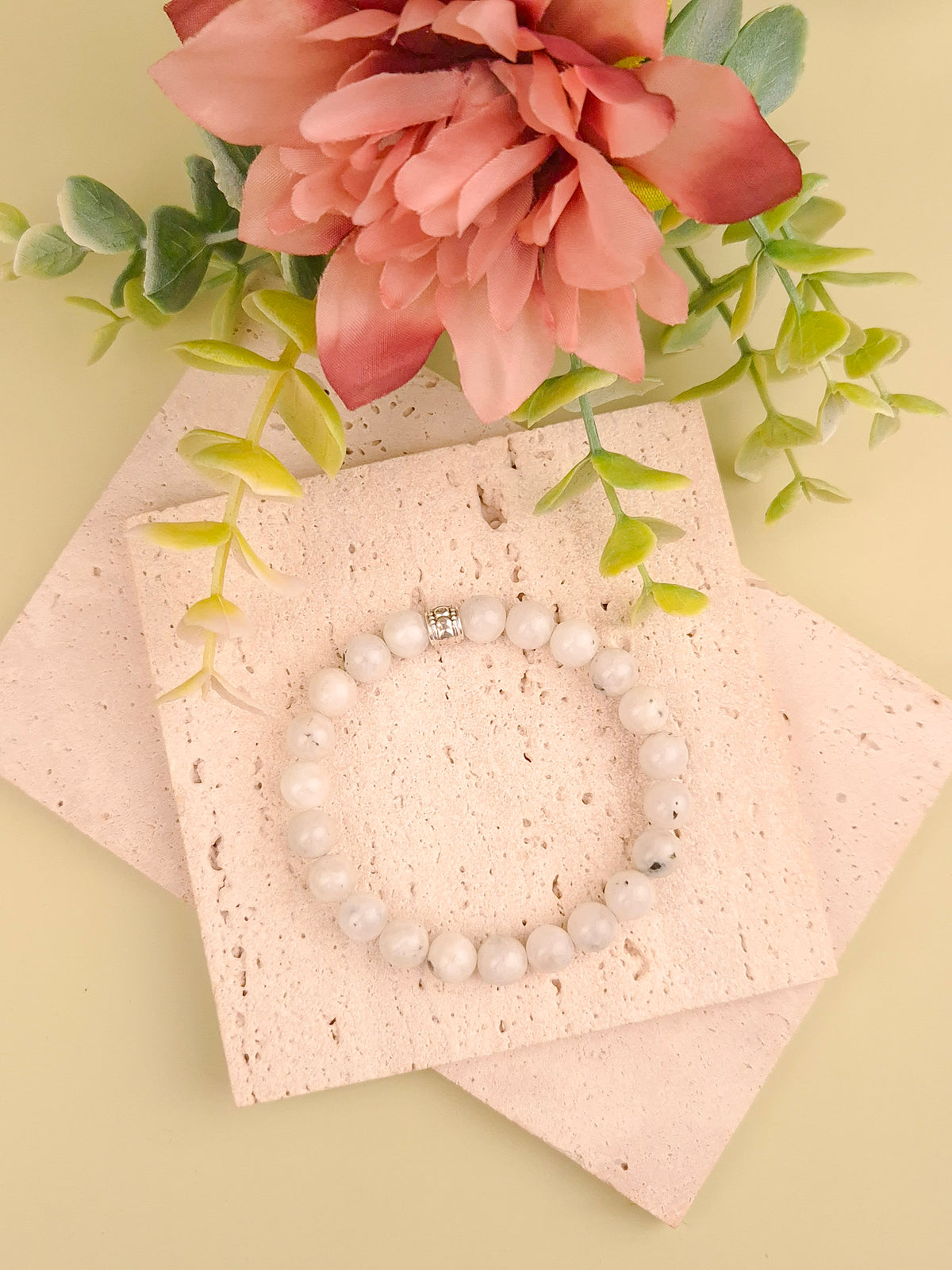 Rainbow Moonstone Bracelet - 8mm