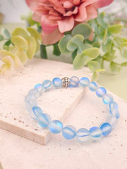 Opal Aura Quartz Bracelet - Blue - 8mm
