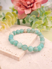 Blue Amazonite Bracelet - 8mm