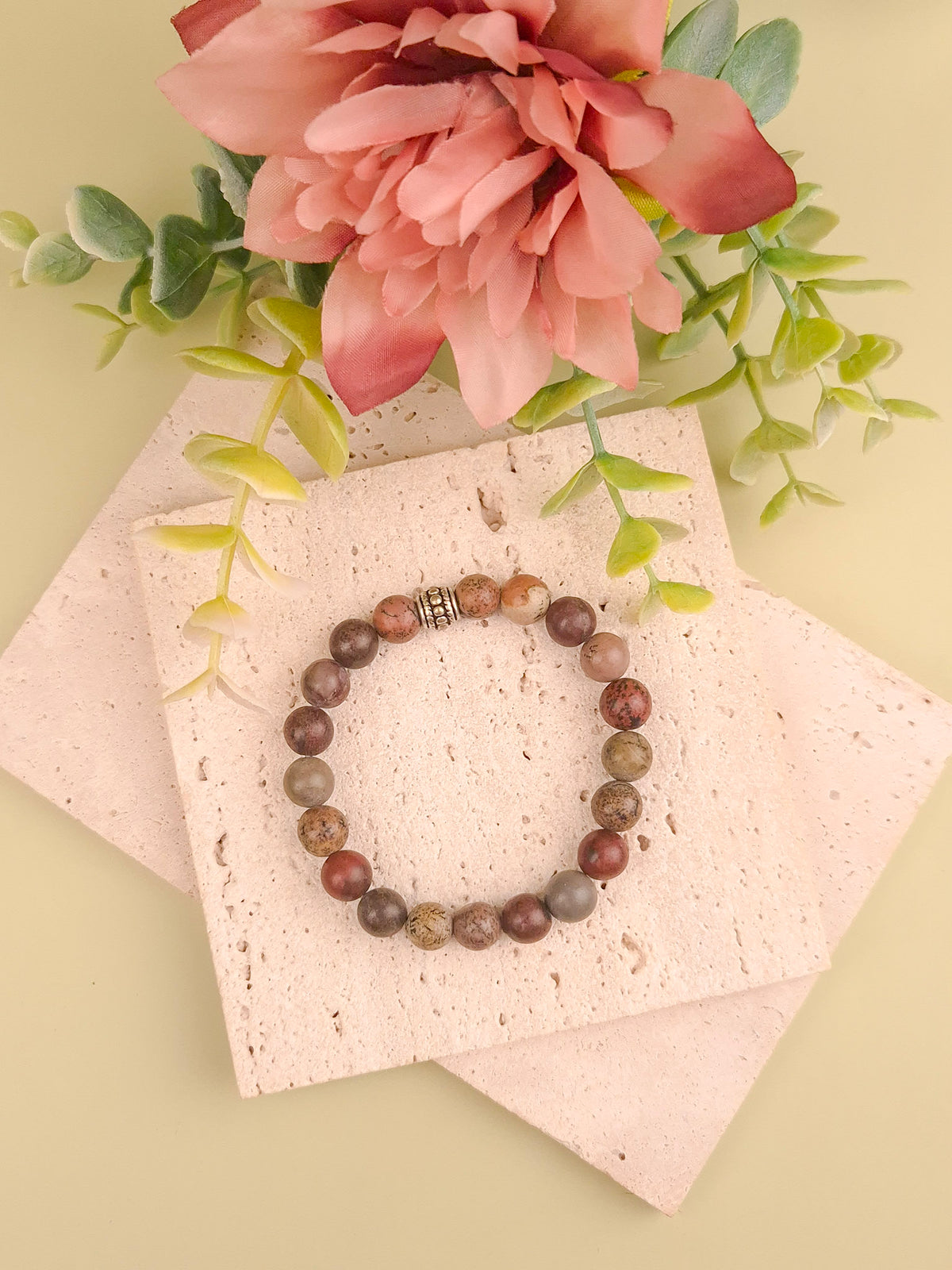 Leopard-skin Jasper Bracelet - 8mm