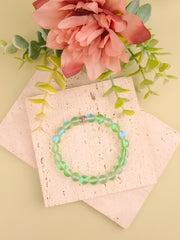 Opal Aura Quartz Bracelet - Green - 8mm