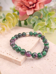 Ruby Zoisite (Anyolite) Bracelet - 8mm
