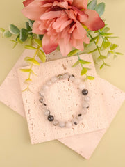 Tourmalinated Quartz Bracelet - 8mm