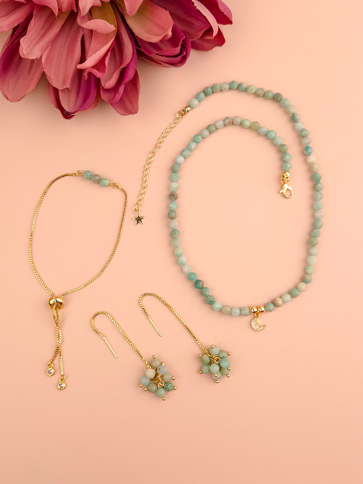 Blue Amazonite Glow Set