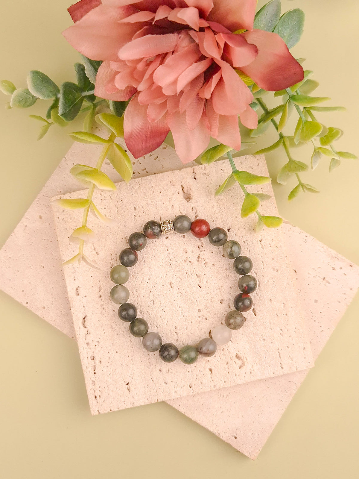 Bloodstone Bracelet - 8mm