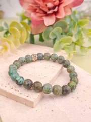 African Turquoise Bracelet - 8mm