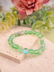 Opal Aura Quartz Bracelet - Green - 8mm
